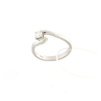 Anello Mirco Visconti Donna Solitario 4 Punte in Oro Diamante 0.22 Ct GS27/20-13 - GS27/20-13